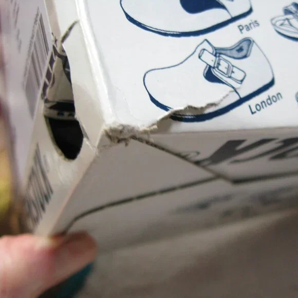 Birkenstock GIZEH Waxy Leather Tobacco Brown w/ Aqua Sole. 40 R US W 9 M 7 - Picture 13 of 13